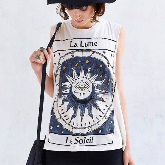 Urban Outfitters Tops - Urban Outfitters La Lune Le Soleil Muscle Tee